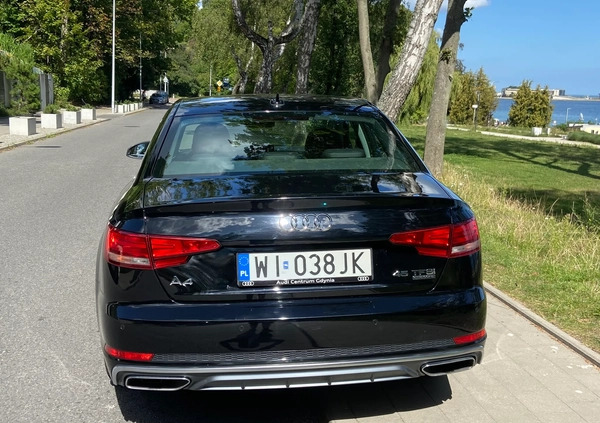 Audi A4 cena 115500 przebieg: 91150, rok produkcji 2019 z Gdynia małe 277